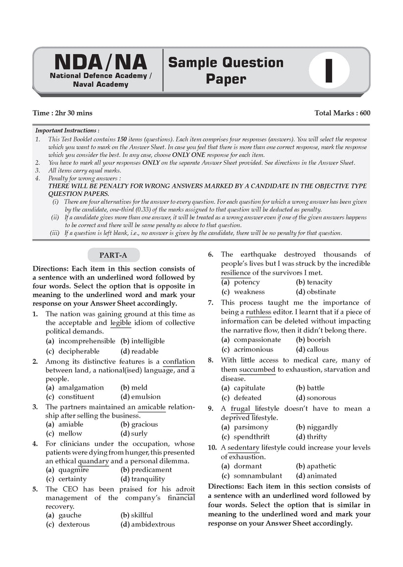 Oswaal NDA/NA 13 Years' Chapterwise & Topicwise Solved Papers | GAT & Mathematics (Set of 2 Books) | 2014–2026 (I & II) | For 2027 Exam | with Oswaal AI