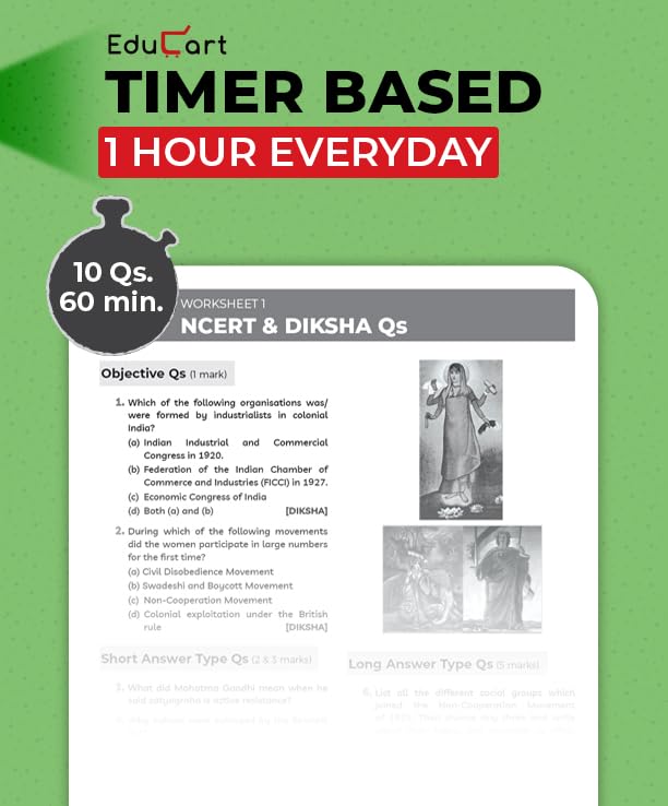 Educart One-shot Social Science CBSE Class 10 Question Bank 2025-26 on new Syllabus 2026 (Strictly for Boards Exam)