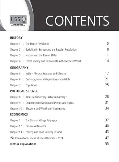 MTG International Social Studies Olympiad (ISSO) Workbook Class 9 - Chapterwise MCQs & Previous Year Paper - SOF ISSO Olympiad Books For 2025-2026 Exam