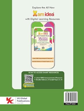 Xam idea Mathematics Sample Papers Class 12 | CBSE 2027 Examination | 15 Sample Papers with Detailed Solutions | Basic Concepts for Quick Revision | ... CBSE SQP (dated 21 Sep 2026) & Marking Scheme