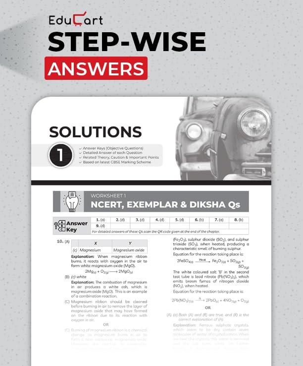 Educart CBSE Class 10 Science One Shot Question Bank 2026–27 | Chapter-wise NCERT Practice, PYQs & Competency-Based Qs | Latest CBSE Syllabus & Pattern | Theory Maps For 2027