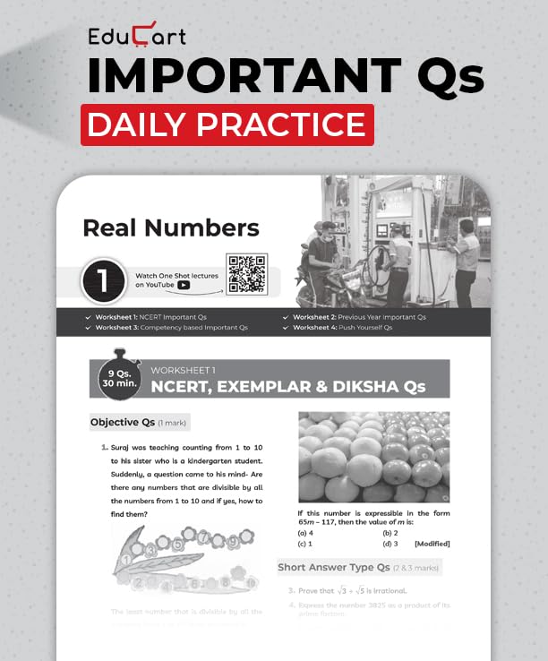 Educart CBSE Class 10 Artificial Intelligence One Shot Question Bank 2026–27 | Chapter-wise NCERT Practice, PYQs & Competency-Based Questions | Latest CBSE Syllabus & Board Pattern for 2027 Exam