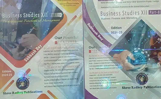 BUSINESS STUDIES TEXTBOOK BY SUBHASH DEY FOR CLASS 12 (SET OF 2 BOOKS)