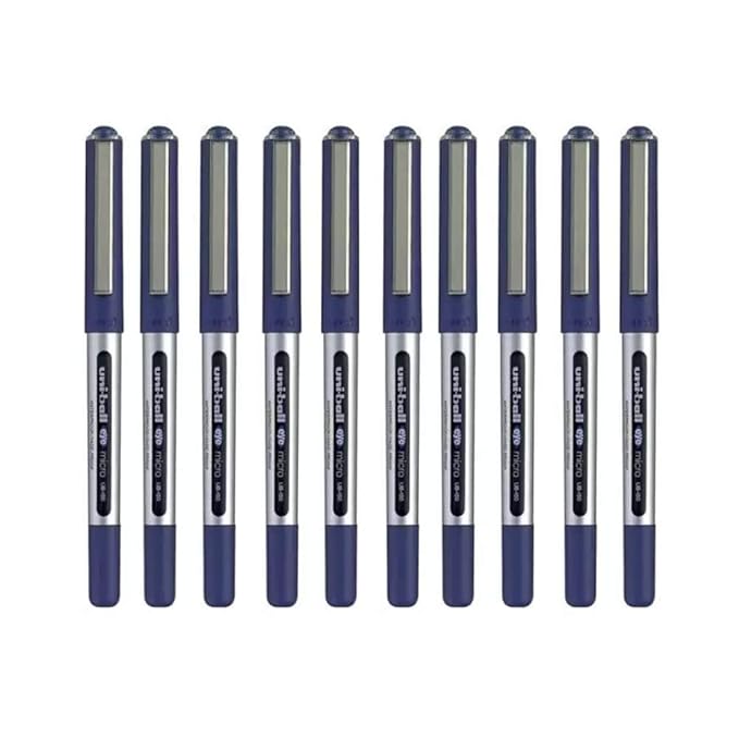 uni-ball Eye UB-150 0.5mm Roller Gell Pen | Blue Ink, Pack of 10