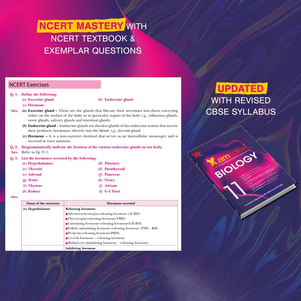 Xam idea Biology Class 11 Book | CBSE Board | Chapterwise Question Bank | Based on Revised CBSE Syllabus | NCERT Questions Included | 2025-26 Exam