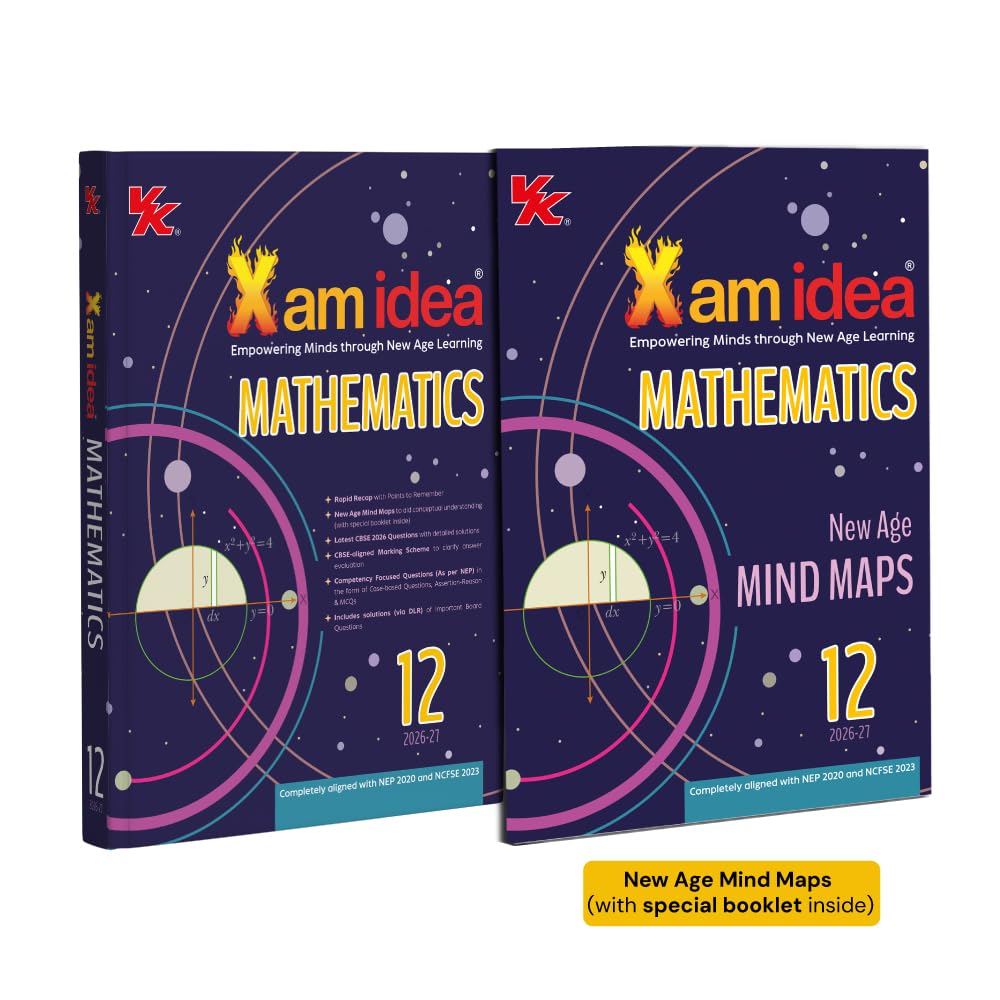 Xam idea Mathematics Class 12 (CBSE 2026-27) | With New Age Mind Maps | Latest CBSE 2026 Questions with Detailed Solutions