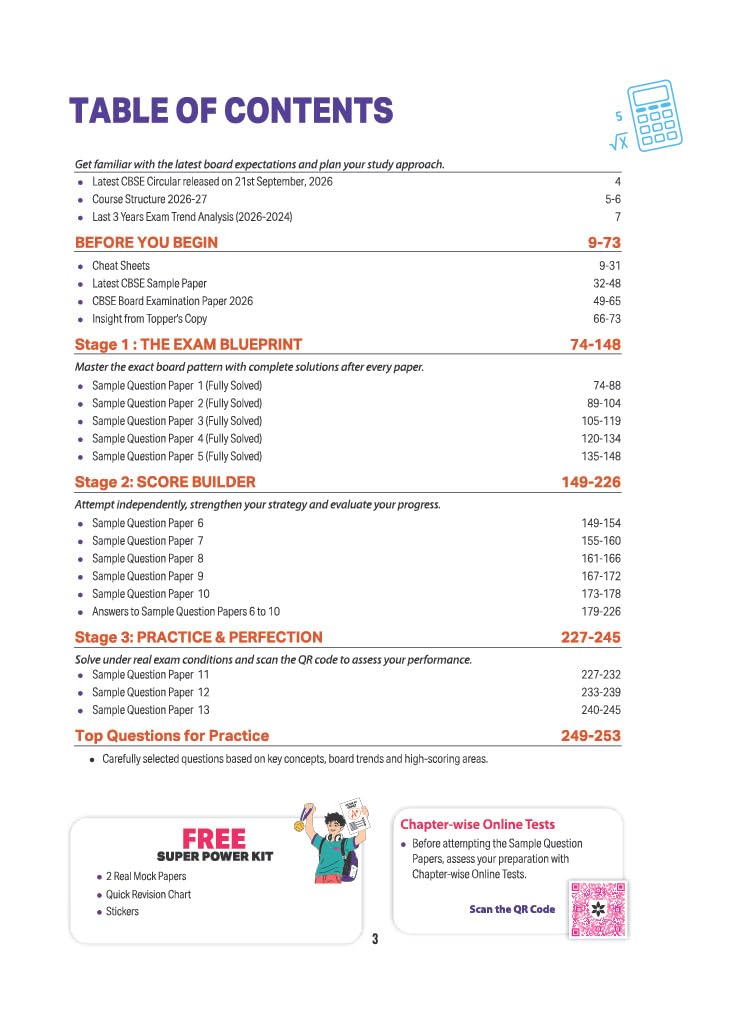 Arihant i-Succeed CBSE Sample Papers 2027 Class 12 Mathematics | 15 Sample Question Papers | Colour-Coded Revision Cheat Sheets, Toppers Copy with Expert Insights | Free Super Power Kit