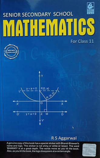 RS Aggarwal Mathematics for Class 11 CBSE - Examination 2025-2026 (PRINT 2025)
