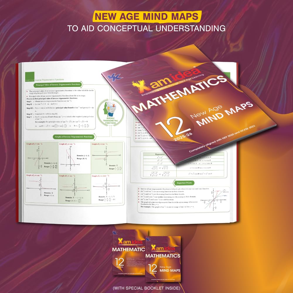 Xam idea Class 12 Mathematics (2025-26) Empowering Minds with New Age Learning | NEP & NCFSE Aligned