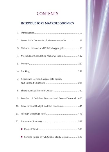 Introductory Macroeconomics for Class 12 | CBSE (NCERT Solved) | Examination 2025 | By TR Jain & VK Ohri