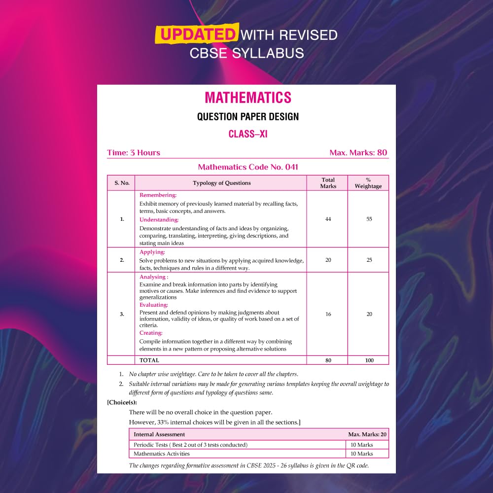 Xam idea Mathematics Class 11 Book | CBSE Board | Chapterwise Question Bank | Based on Revised CBSE Syllabus | NCERT Questions Included | 2025-26 Exam