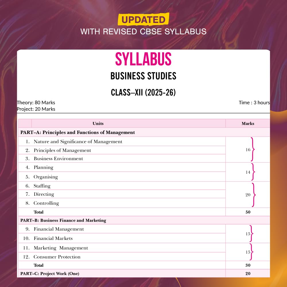 Xam idea Class 12 Business Studies (2025–26) | Latest CBSE Edition | Completely Aligned with NEP 2020 & NCFSE 2023 | Empowering Minds through New Age Learning