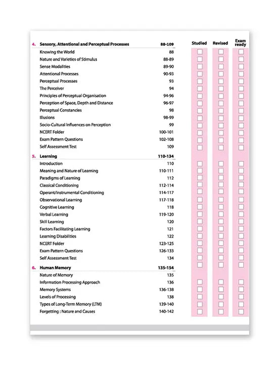 Arihant ā Psychology, All In One Textbook | NCERT Questions & Other Important Questions, Sample Question Papers | Including Project Work | for Class for 11