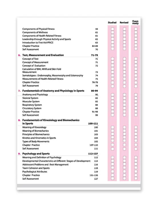 Arihant – Physical Education, All In One Textbook | CBQs, MCQs, A-R, Picture Based, Sample Question Papers | Including Practical Work | for Class for 11