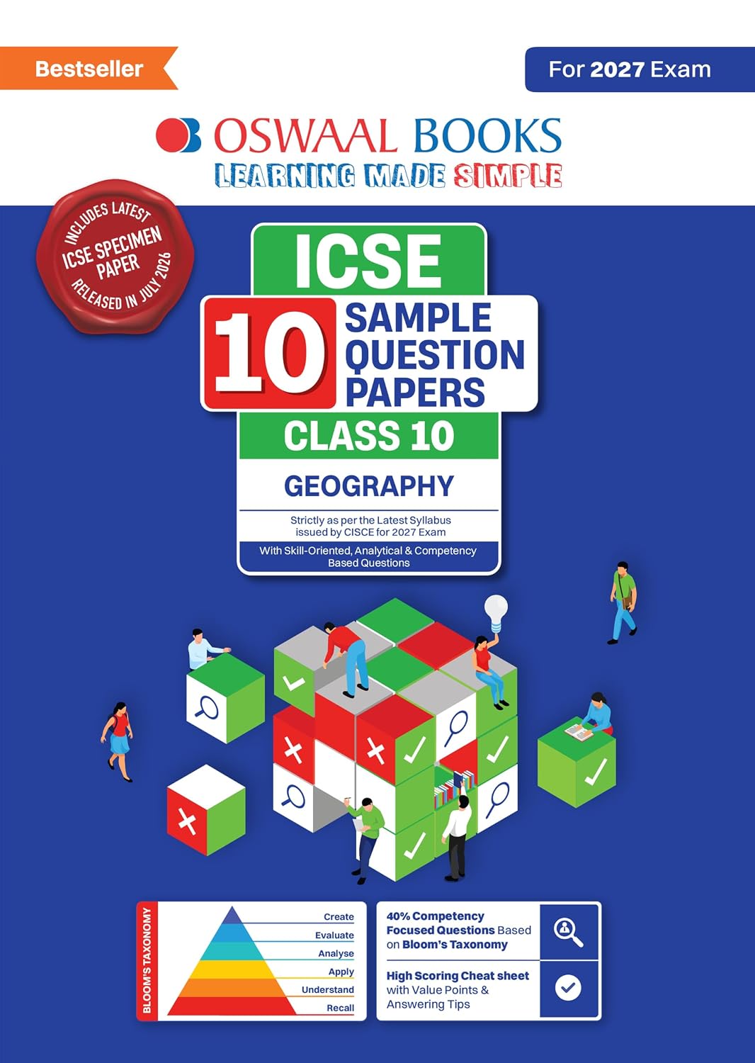 Oswaal ICSE | 10 Sample Question Papers | Class 10 | Geography (For 2027 Exam) | Includes–Board Paper 2026 & Specimen 2027 | With On Tips Notes, Mind Maps & Oswaal AI