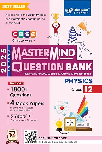 CBSE question bank class 12 Physics by Mastermind for 2026