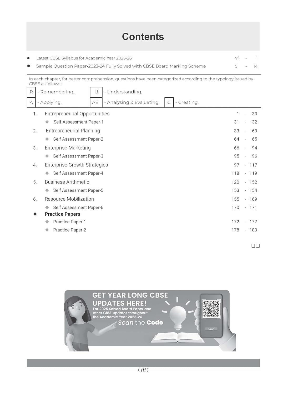 Oswaal CBSE Question Bank Chapterwise and Topicwise SOLVED PAPERS Class 12 Entrepreneurship For Exam 2026