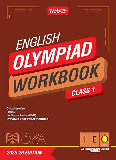 MTG Class-1 NSO-IMO-IEO (Science, Mathematics & English) Olympiad Workbook Combo (Set of 3 Books) | MCQs, & Achievers Section - SOF Olympiad Books For 2025-26 Exam