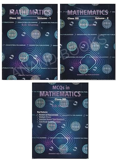 MATHEMATICS BY R. D. SHARMA TEXTBOOK FOR CLASS 12 (SET OF 3 BOOKS) | rd sharma | 2025-26