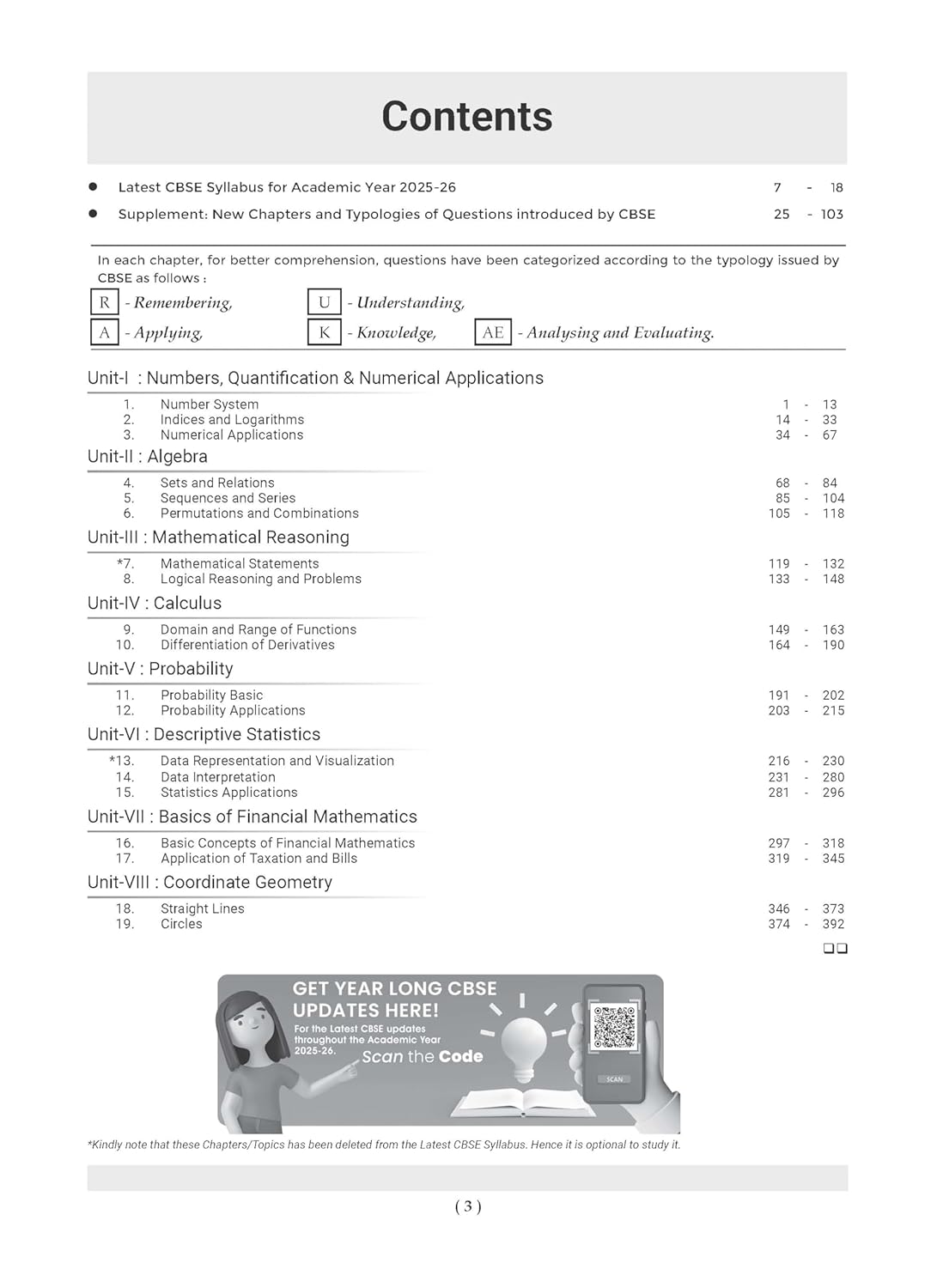 Oswaal CBSE Question Bank Class 11 Applied Mathematics, Chapterwise and Topicwise Solved Papers For 2026 Exams