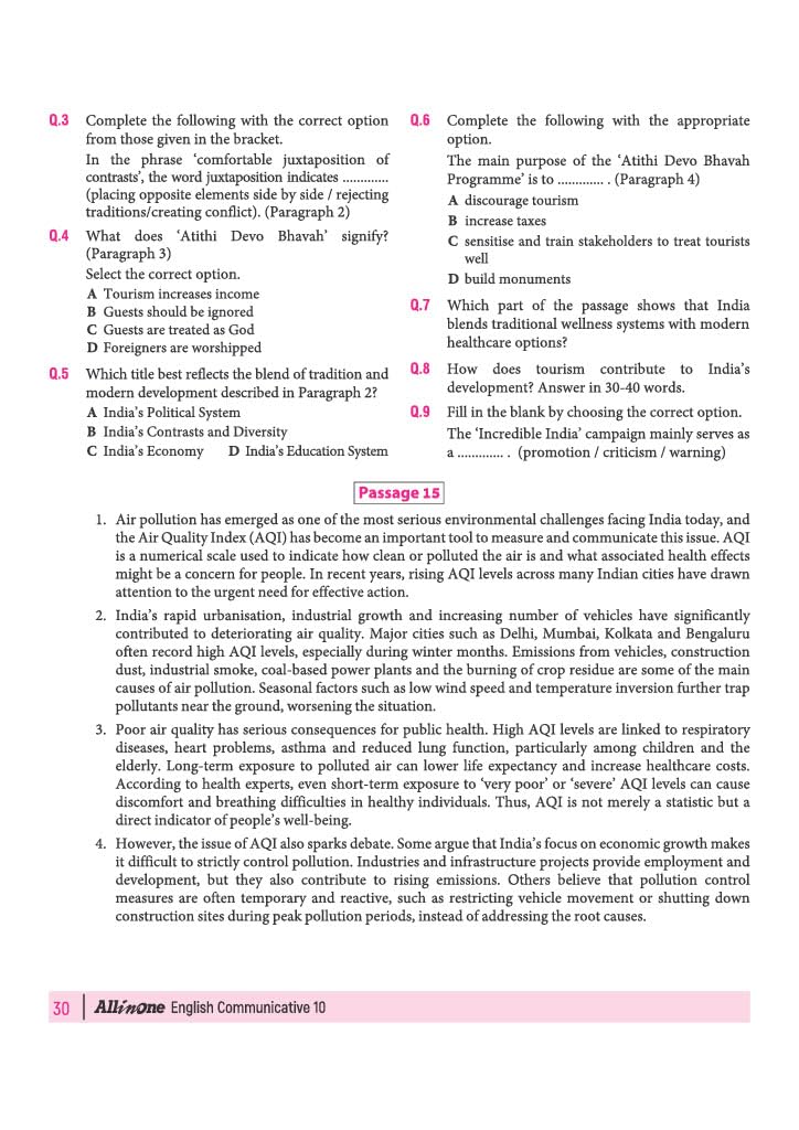 Arihant All in One English Communicative Class 10 for CBSE Exam 2026-27 | NCERT Based Complete Theory, Practice Exercises, CBQs, A-R, Sample Papers & Mind Maps | Revised Edition as per Latest Syllabus