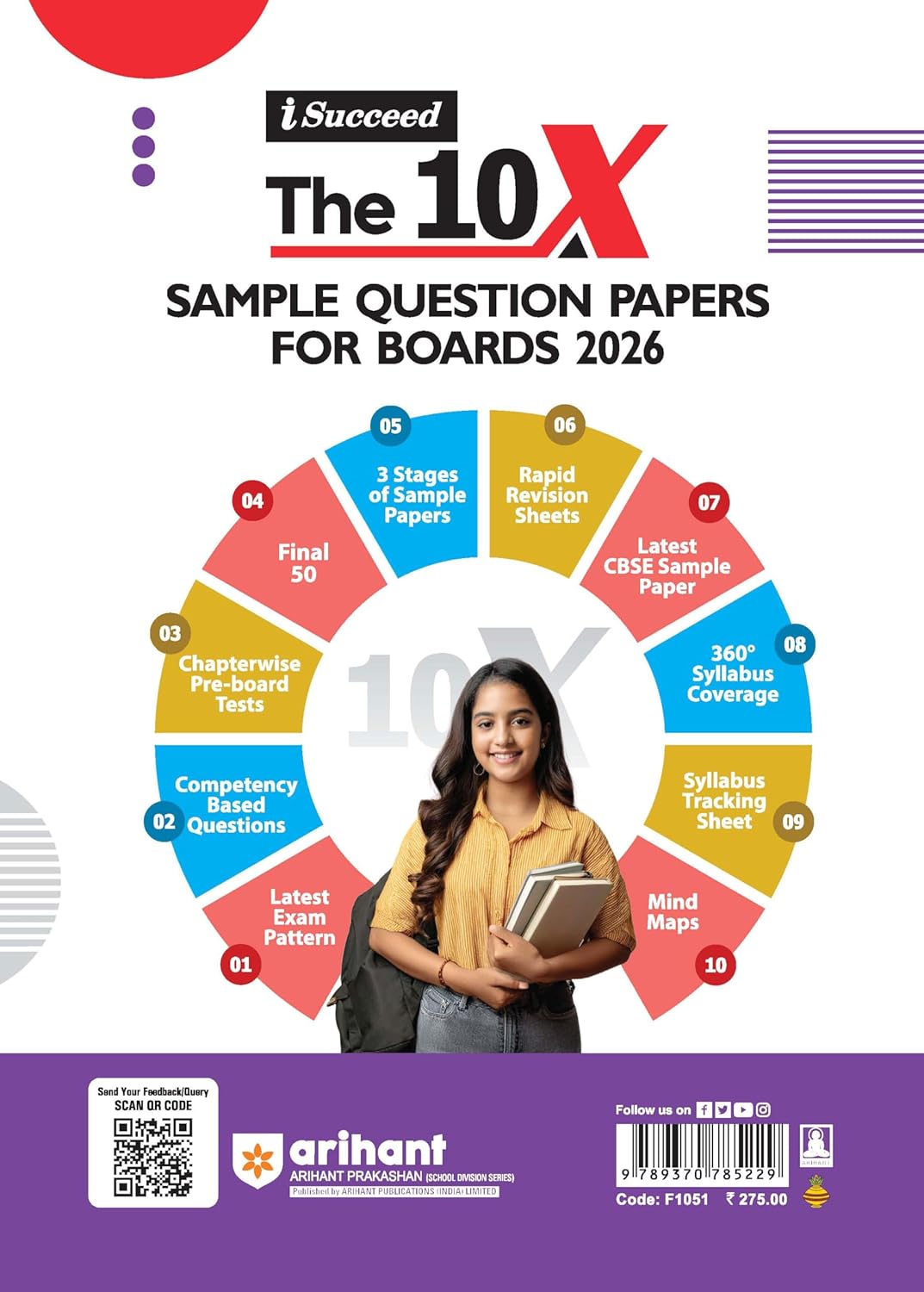 Arihant I Succeed CBSE 15 Sample Question Papers Economics Class 12 For Exam 2026 | Based on Latest CBSE Syllabus | With Solved Board Paper 2025, Mind Maps, Rapid Revision Sheets & Final 50 Important Questions | English Medium