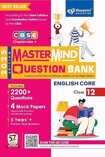 CBSE question bank class 12 English Core by Mastermind for 2026
