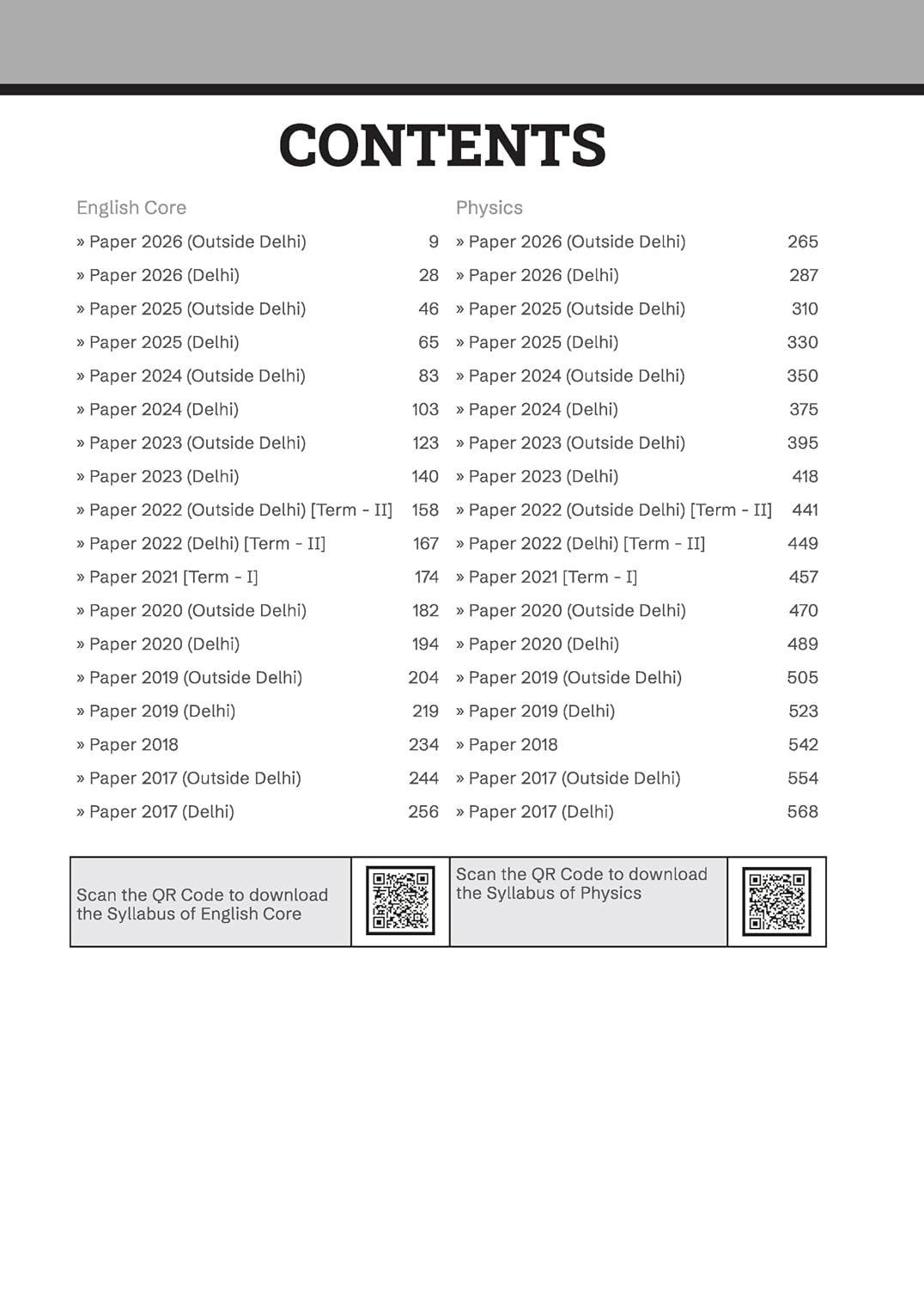 Gurukul by Oswal CBSE Class 12 Science Stream (PCM) 10 Years Solved Papers for 2027 Exam | Yearwise Board Papers 2017–2026 | Physics, Chemistry, Mathematics & English Core | All Sets Delhi & Outside