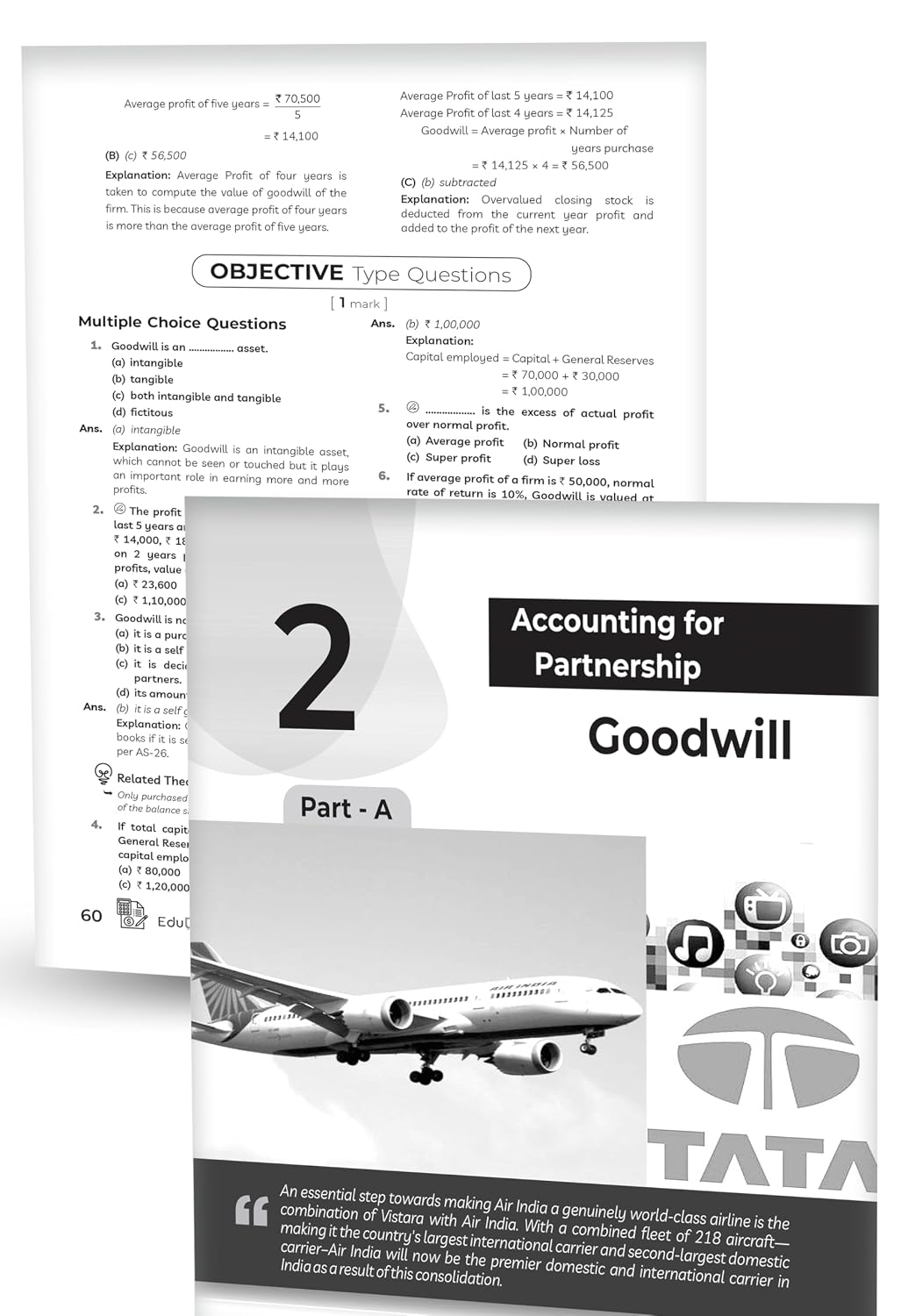 Educart CBSE Class 12 Accountancy Question Bank 2026–27 | 2027 Syllabus | Chapter-wise PYQs, MCQs, Case-Based Qs & Notes | NCERT-Based
