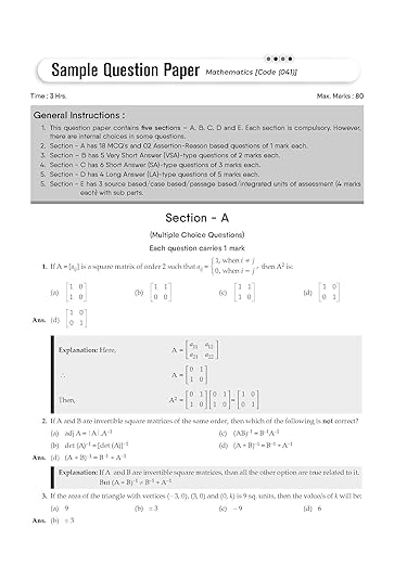 Gurukul Maths Practice Papers for CBSE Class 12 Board Exam 2024 : Fully Solved New SQP Pattern March 2023, Sample Papers, Unsolved Papers, Latest Board Syllabus