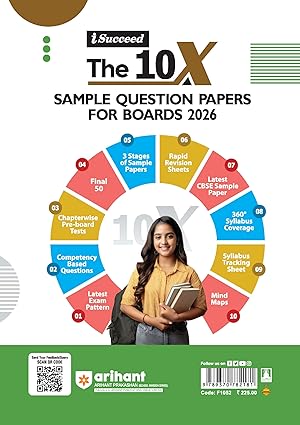Arihant i Succeed CBSE 15 Sample Question Papers Hindi Kendrik Class 12 For Exam 2026 | Based on Latest CBSE Syllabus | With Solved Board Paper 2025, Mind Maps, Rapid Revision Sheets & Final 50 Important Questions | English Medium
