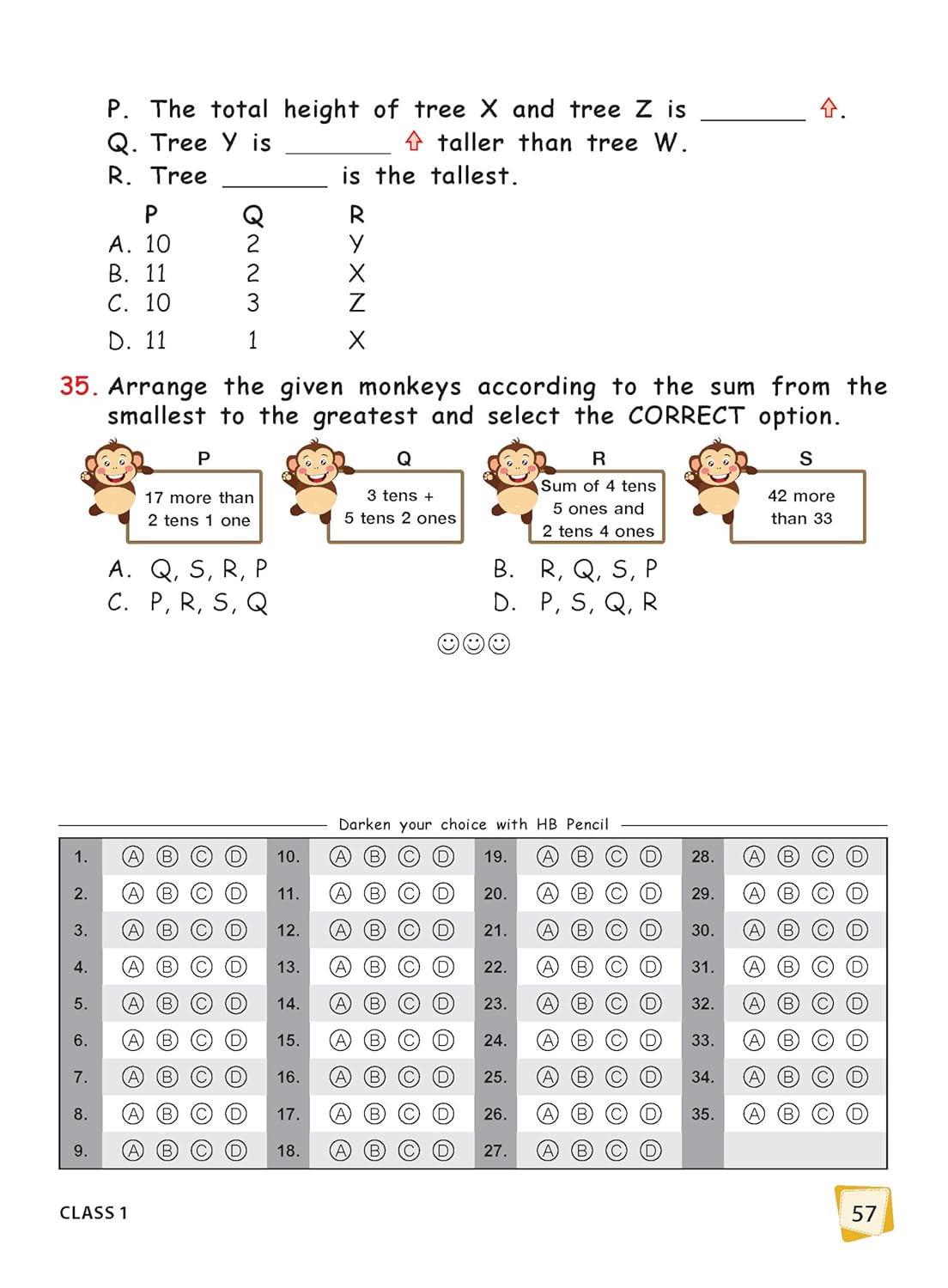 MTG International Mathematics Olympiad (IMO) Workbook Class 1 - Chapter-wise MCQs with Achievers Section - SOF Olympiad Books For 2026-27 Exam