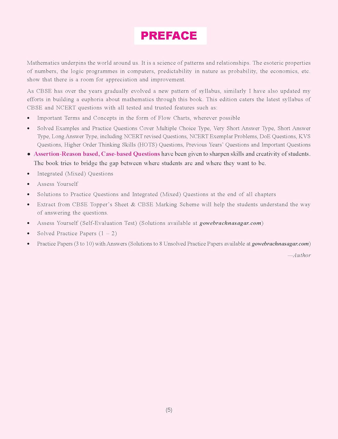 Together with CBSE Question Bank Class 12 Mathematics for 2025-26 Exam (Chapterwise & Topicwise)
