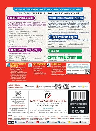 Together with CBSE Class 10 Question Bank Mathematics (Standard) | Competency-Based Solved Questions with Practice Papers & Solved 2026 Board Question Paper