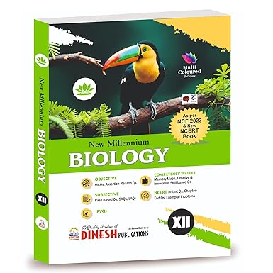 New Millennium BIOLOGY Book for Class 12 (CBSE Exam 2025-2026 Session) | by Dinesh Publications | NCERT Solutions and Exemplar