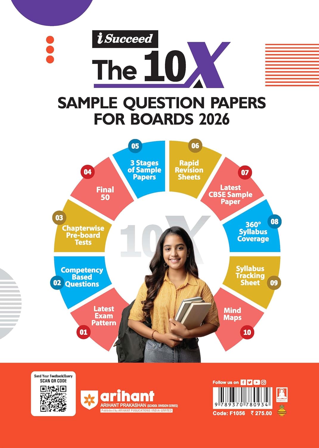 Arihant i Succeed CBSE 15 Sample Question Papers History Class 12 For Exam 2026 | Based on Latest CBSE Syllabus | With Solved Board Paper 2025, Mind Maps, Rapid Revision Sheets & Final 50 Important Questions | English Medium