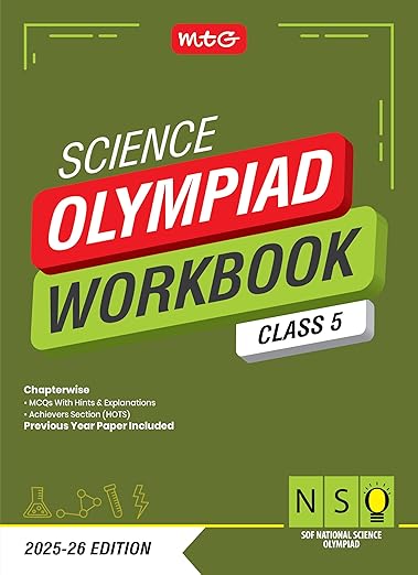 MTG National Science Olympiad (NSO) Workbook Class 5 - Chapterwise Quick Recap, Previous Year Solved Paper & Achievers Section - SOF Olympiad Books For 2025-26 Exam