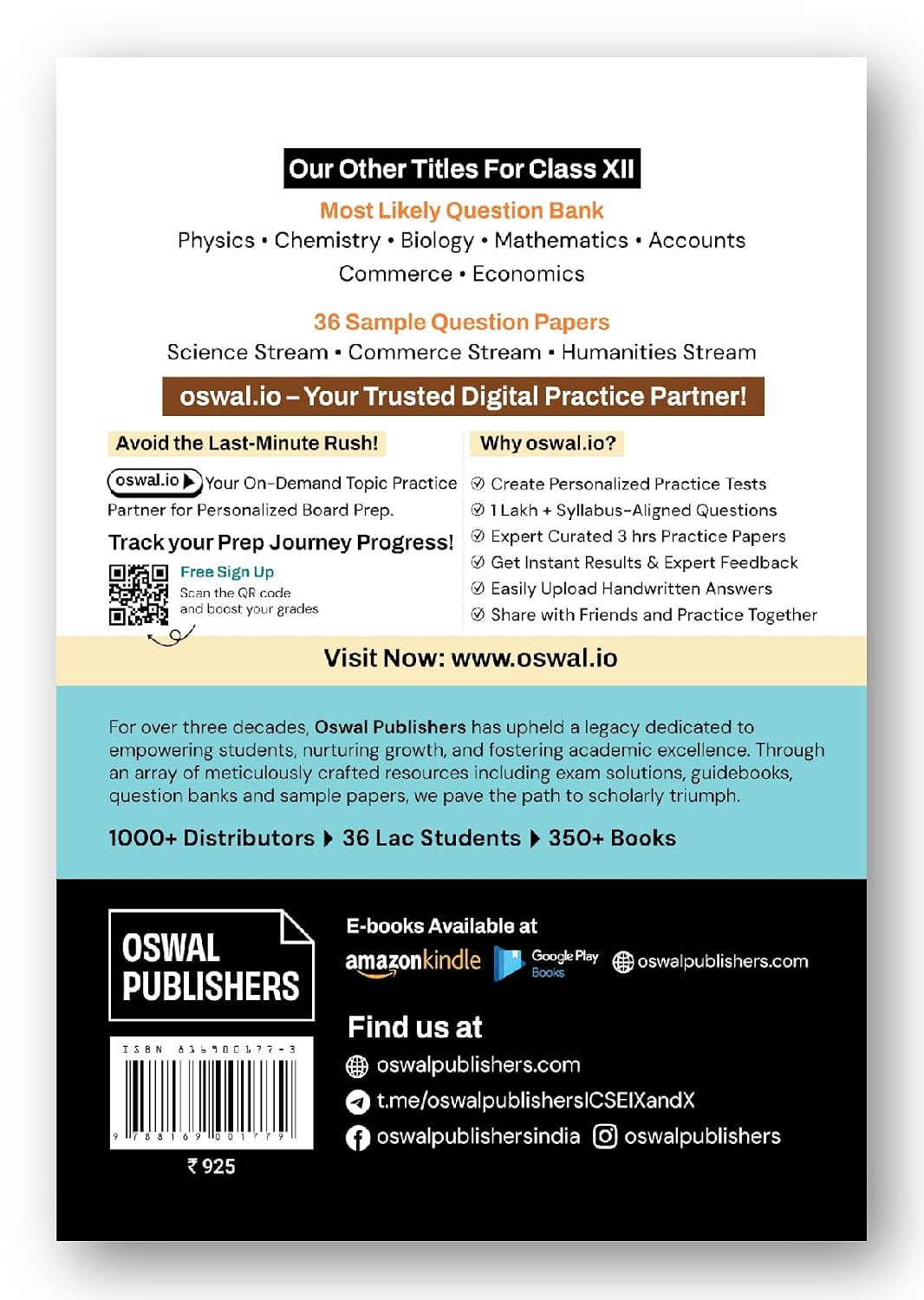 Gurukul by Oswal ISC Class 12 Science Stream 10 Years Solved Papers for 2027 Exam | Yearwise Board Papers 2016–2026 | Eng I & II, Hindi, Physics, Chemistry, Biology, Maths, Computer Science & Phy Edu