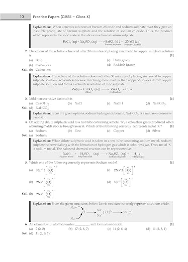 Gurukul Science Practice Papers for CBSE Class 10 Board Exam 2024 : Fully Solved New SQP Pattern March 2023, Sample Papers, Unsolved Papers, Latest Board Syllabus