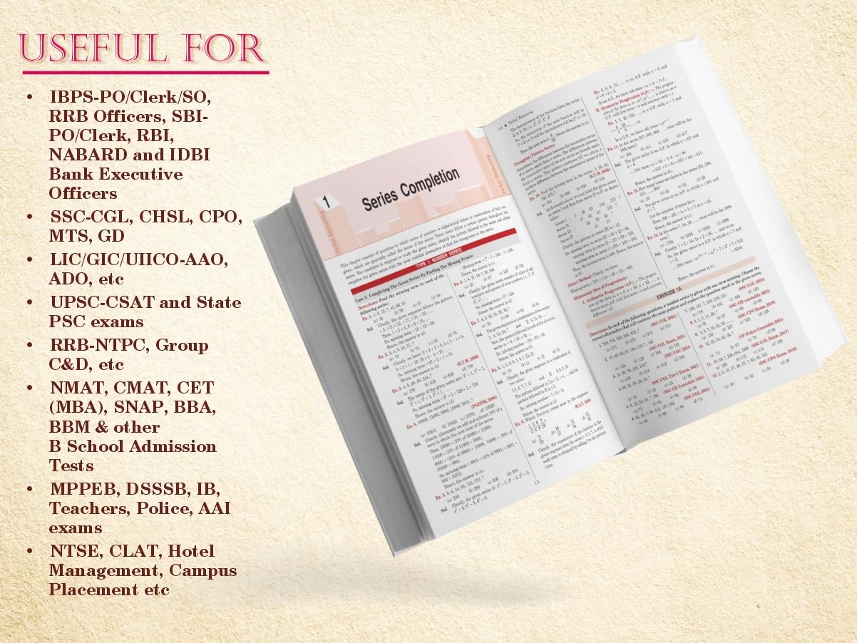 A Modern Approach to Verbal & Non-Verbal Reasoning (Revised Edition 2025) | 47 Videos | 1000+ Solved Examples | 7500+ Practice Questions | SSC CGL CHSL, IBPS, Bank SBI PO Clerk, Railway CAT, MAT, Police, UPSC Exam Book