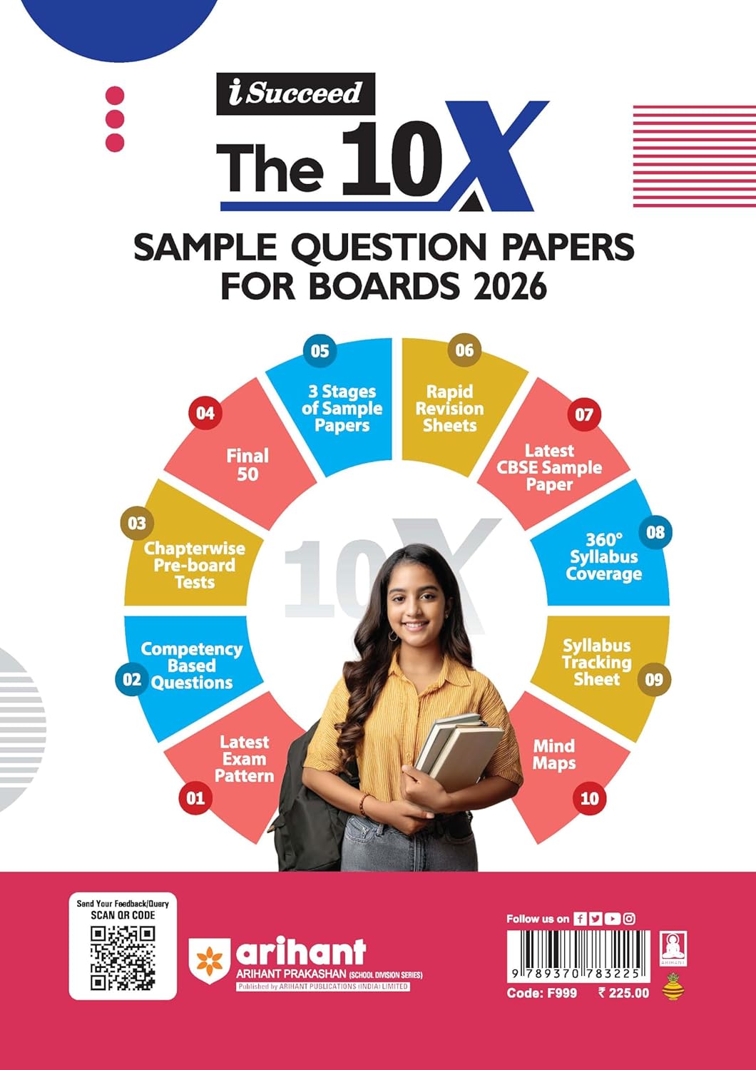 Arihant I Succeed CBSE Sample Question Papers Class 12 Legal Studies Exam 2026 | 10 Solved & Practice Papers | Based on Latest CBSE Specimen Paper | Rapid Revision Sheets, Mind Maps, Final 50 Questions & Pre-Board Chapter Tests
