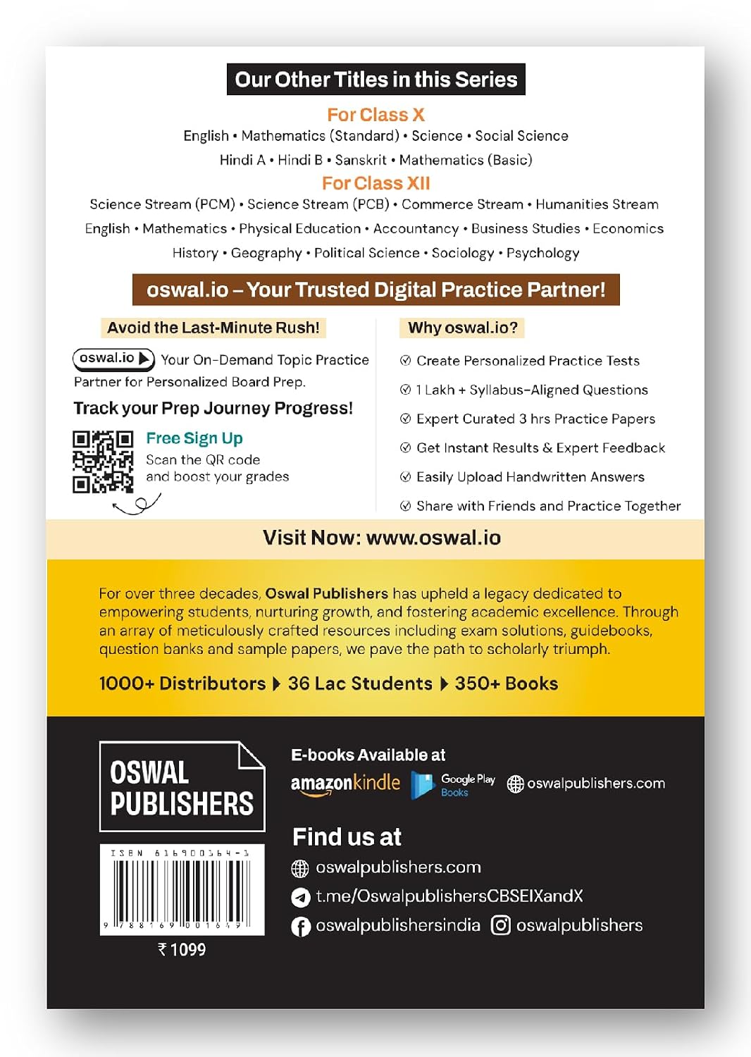 Gurukul By Oswaal CBSE 10 Years Solved Papers Class 10 Exam 2027 - Yearwise Board Solutions of Math Standard, English, Science & Social Science (All Sets Delhi & Outside), Latest Syllabus