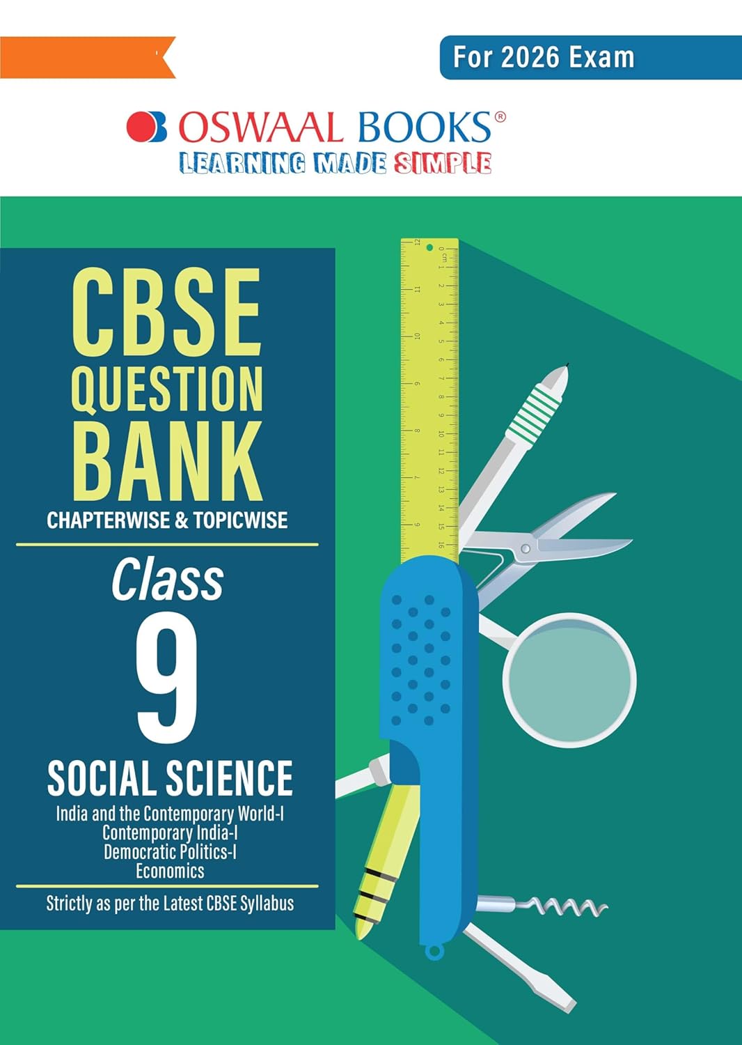 Oswaal CBSE Question Bank Class 9 Set of 4 Books | English | Mathematics | Science | Social Science | Chapterwise & Topicwise Solved Papers | For 2026 Exams
