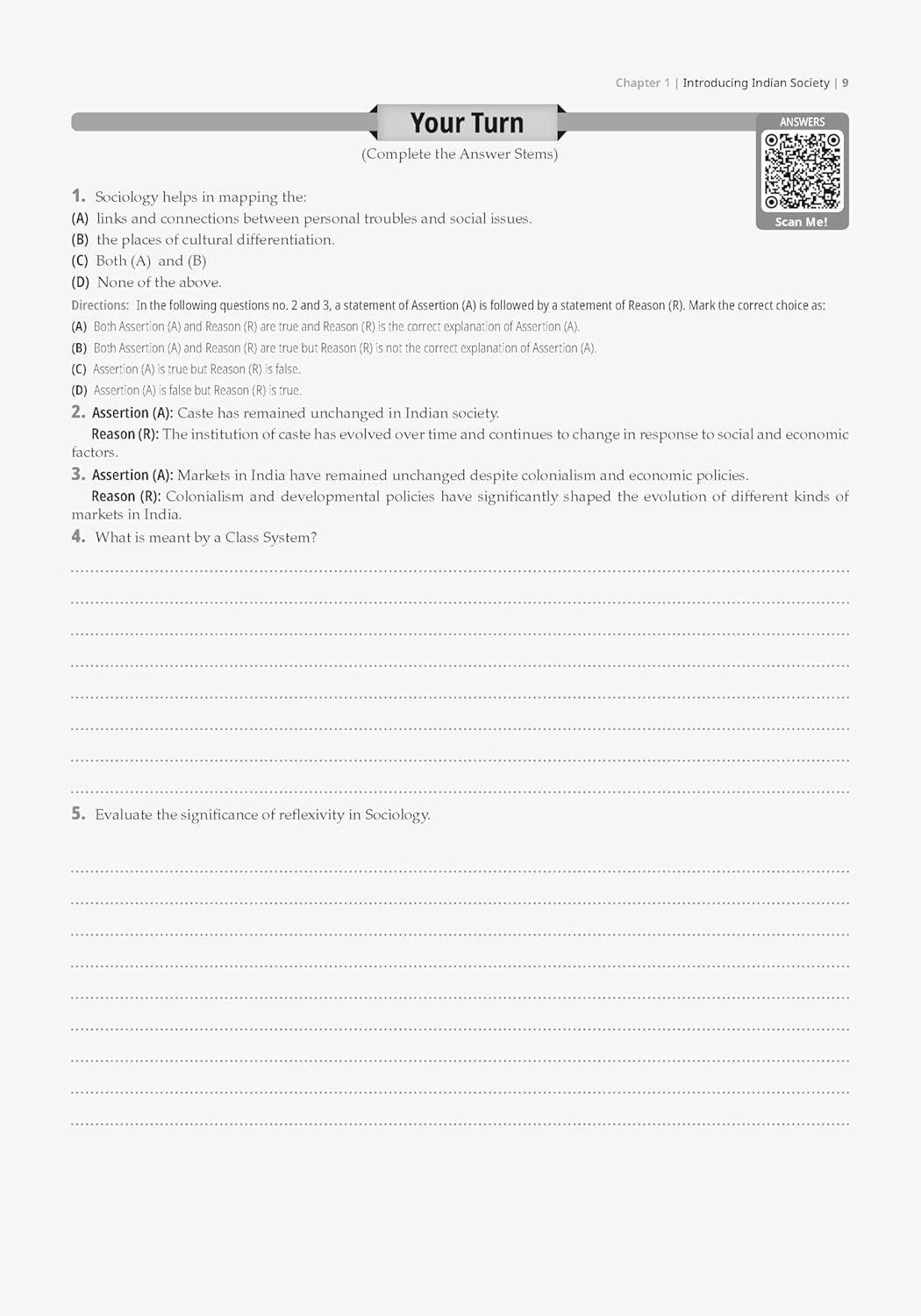 Oswaal CBSE Question Bank Chapterwise and Topicwise SOLVED PAPERS Class 12 Sociology For Exam 2026