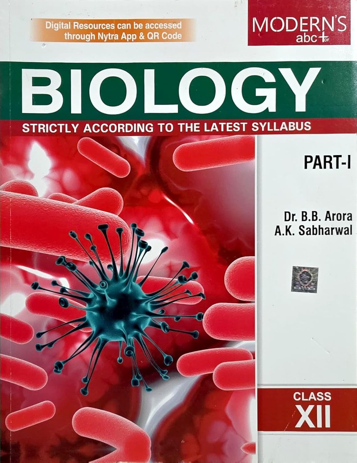 Modern ABC+ Biology (Part I & II) for Class 12 - by Dr. B.B. Arora, A.K. Sabharwal (2026-27 Examination)