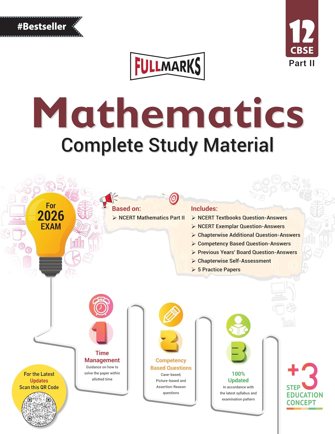 Full Marks Mathematics Part-2 Complete Study Material Class 12 | Based on Latest NCERT Textbook Mathematics (Part 2) and CBSE Syllabus | Includes ... Papers and More | For March 2027 Examination