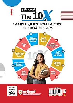 Arihant i Succeed CBSE 15 Sample Question Papers Physics Class 12 For Exam 2026 | Based on Latest CBSE Syllabus | With Solved Board Paper 2025, Mind Maps, Rapid Revision Sheets & Final 50 Important Questions | English Medium