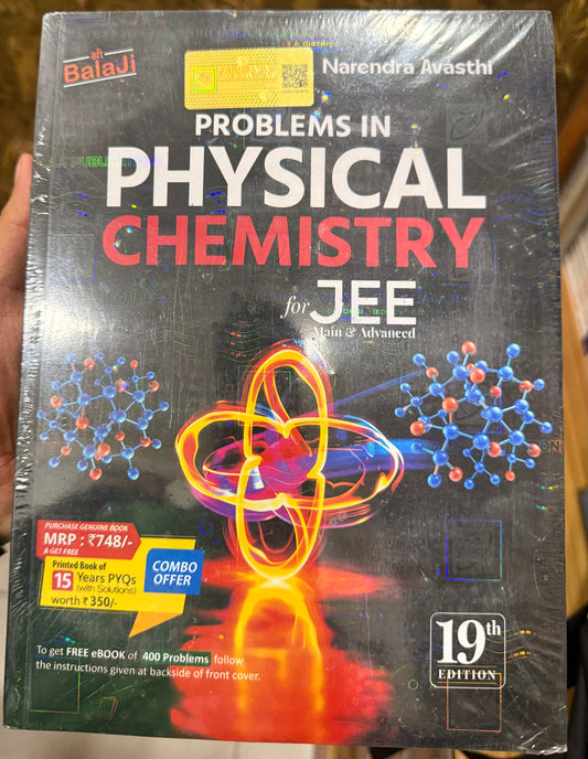 Narendra Avasthi - Problems in Physical Chemistry for JEE (Main & Advanced) – 19th Edition (2026) with PYQ | Set of 2 Books | Bala Ji
