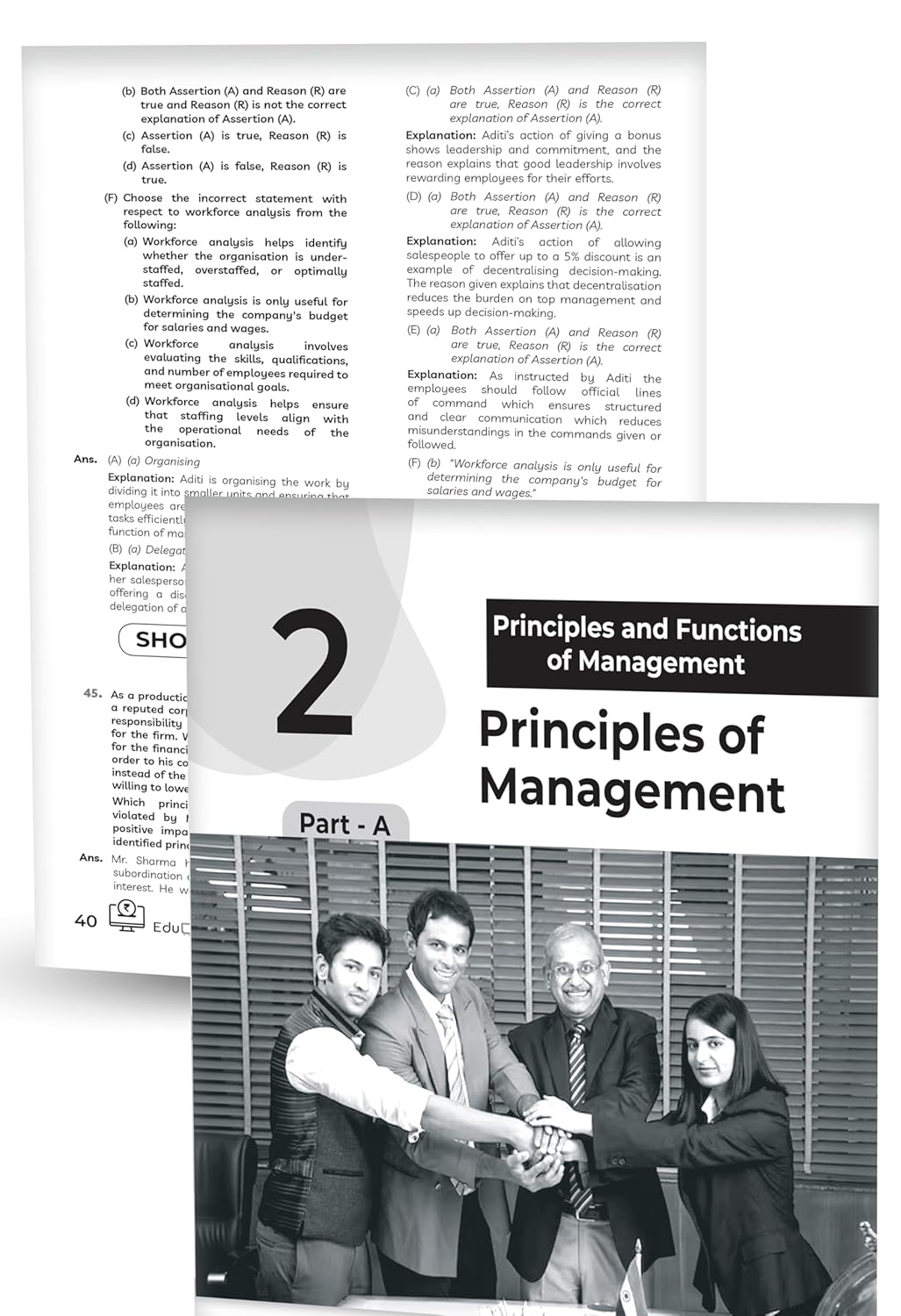 Educart CBSE Class 12 Business Studies Question Bank 2025-26 on new Syllabus 2026 (Includes Past Years Solved Questions)
