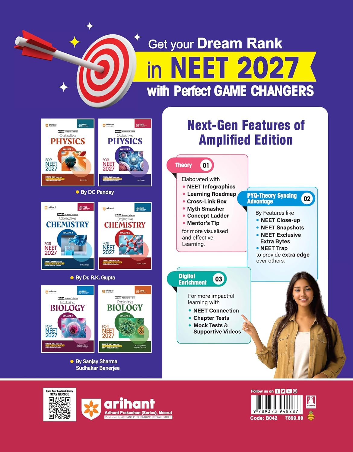 Arihant Objective Physics Volume 2 for NEET 2026-2027 | Medico Achiever’s Series | 3000+ MCQs with PYQs Synced Modular Theory | Fully Revised NEET Preparation Book by DC Pandey